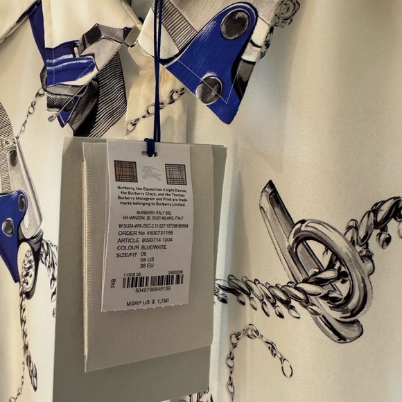 Knight Hardware Silk Shirt - new with tags, unworn - Picture 6 of 7